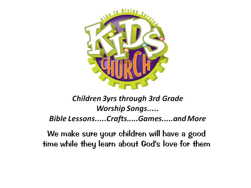 Children Church Announcement